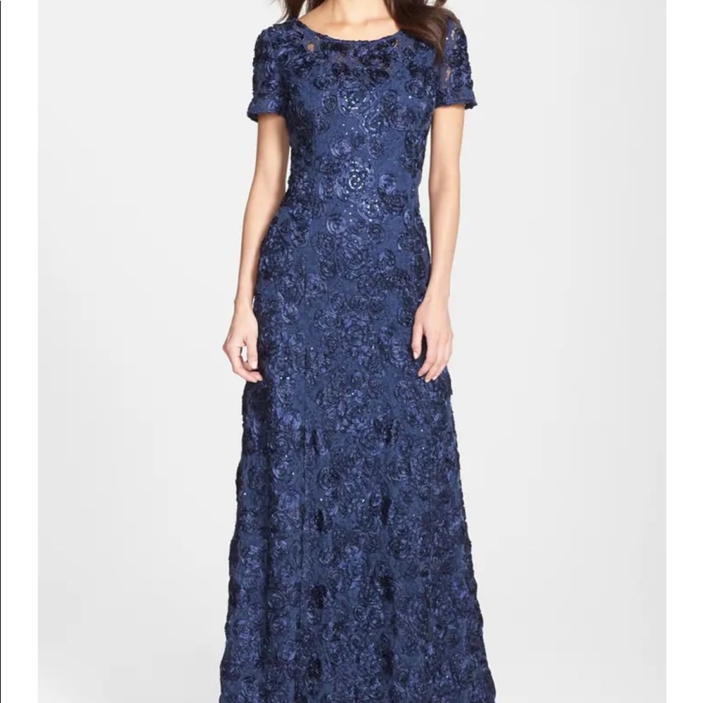 Alex Evenings Embellished Lace A-line Gown
